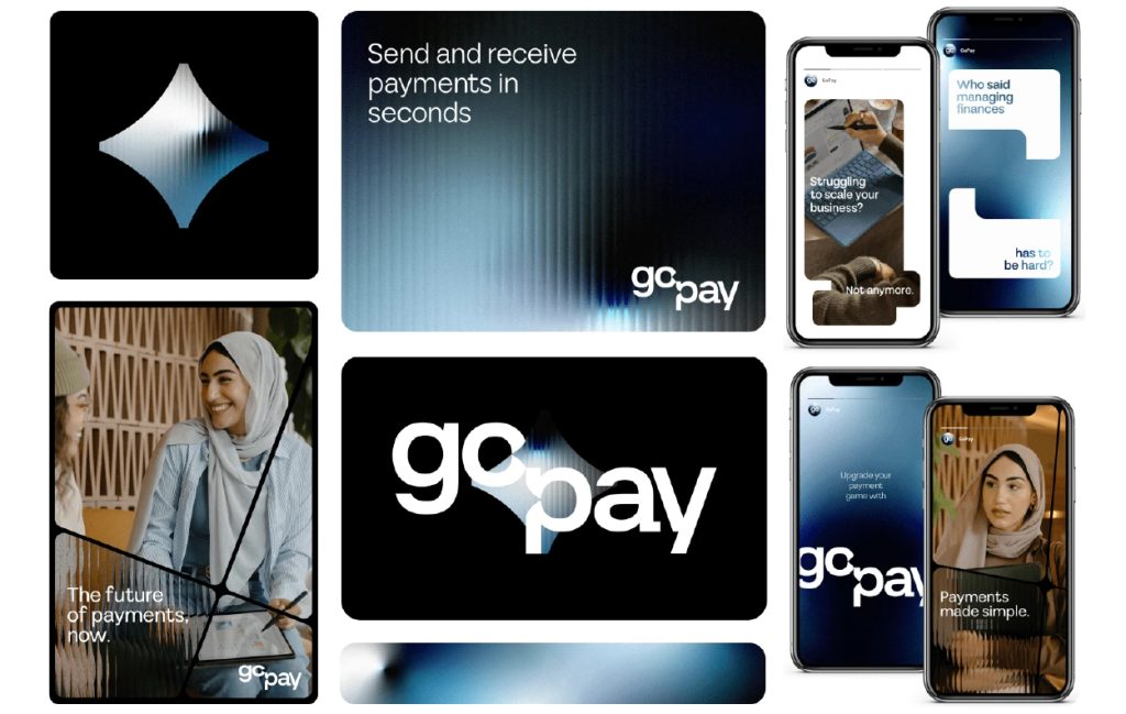 GoPay visual identity and digital brand system