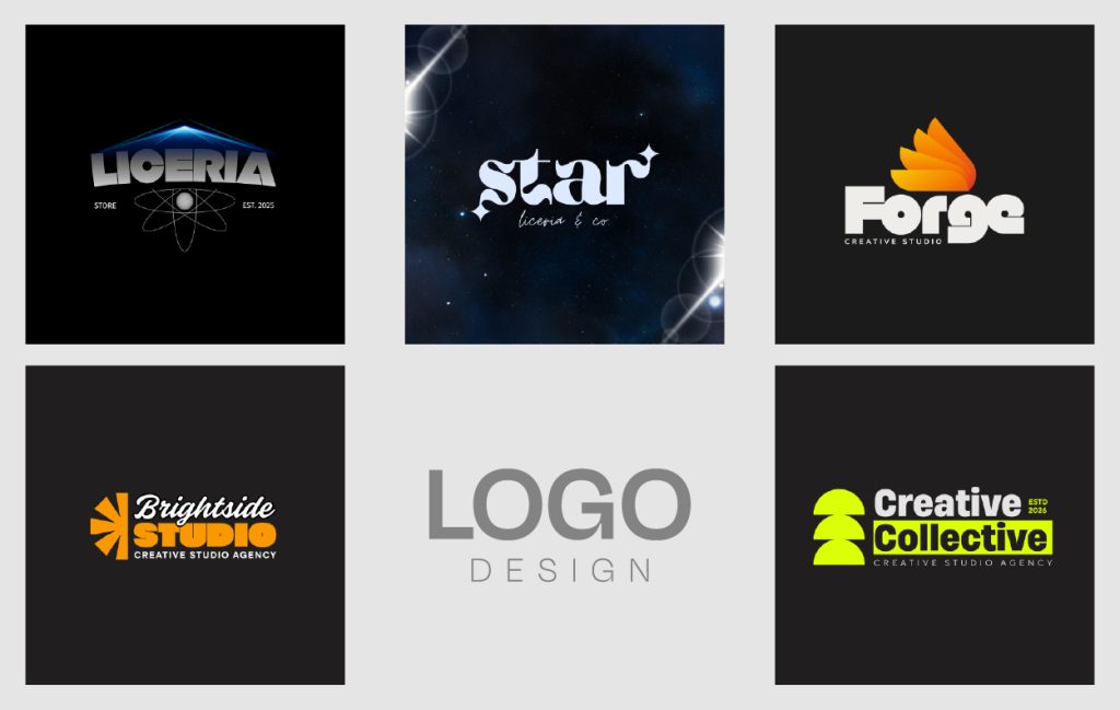 Creative studio and agency logo identity collection