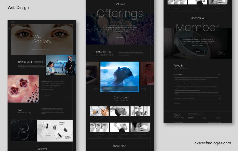 Premium wellness website for Well Society