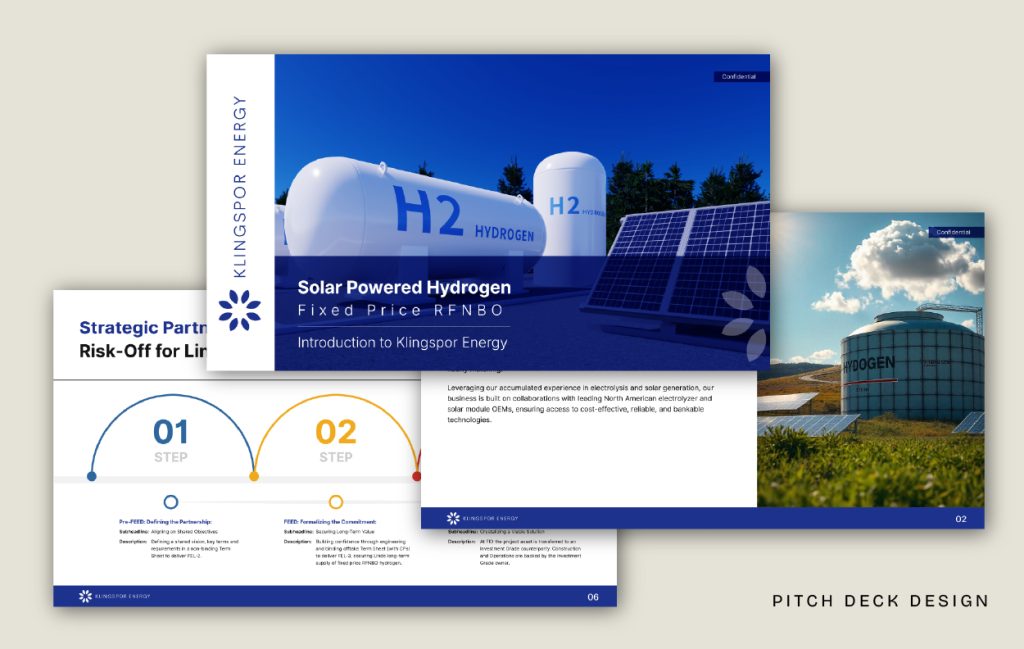 Klingspor Energy corporate pitch deck design