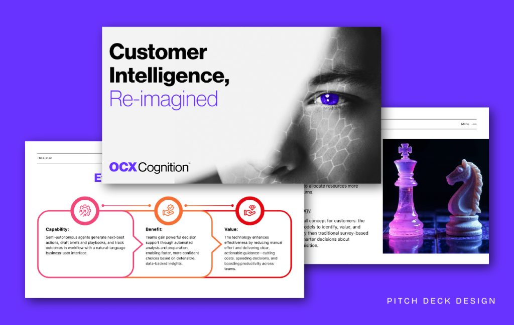 OCX Cognition customer intelligence pitch deck