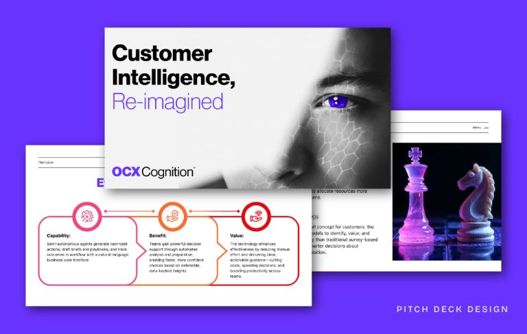 OCX Cognition customer intelligence pitch deck